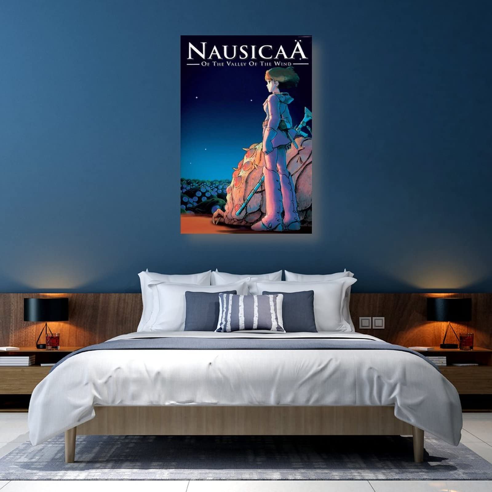 Impression sur toile représentant le château dans le ciel du studio Ghibli - Décoration murale - Pour salon, chambre à coucher - 60 x 90 cm Impression sur toile représentant le château dans le ciel du studio Ghibli - Décoration murale - Pour salon, chambre à coucher - 60 x 90 cm