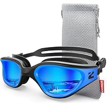 ZIONOR Swim Goggles Adult, G1 Air Polarized Anti-Fog Swimming Goggles for Women Men, Soft Silicone Strap, Outdoor