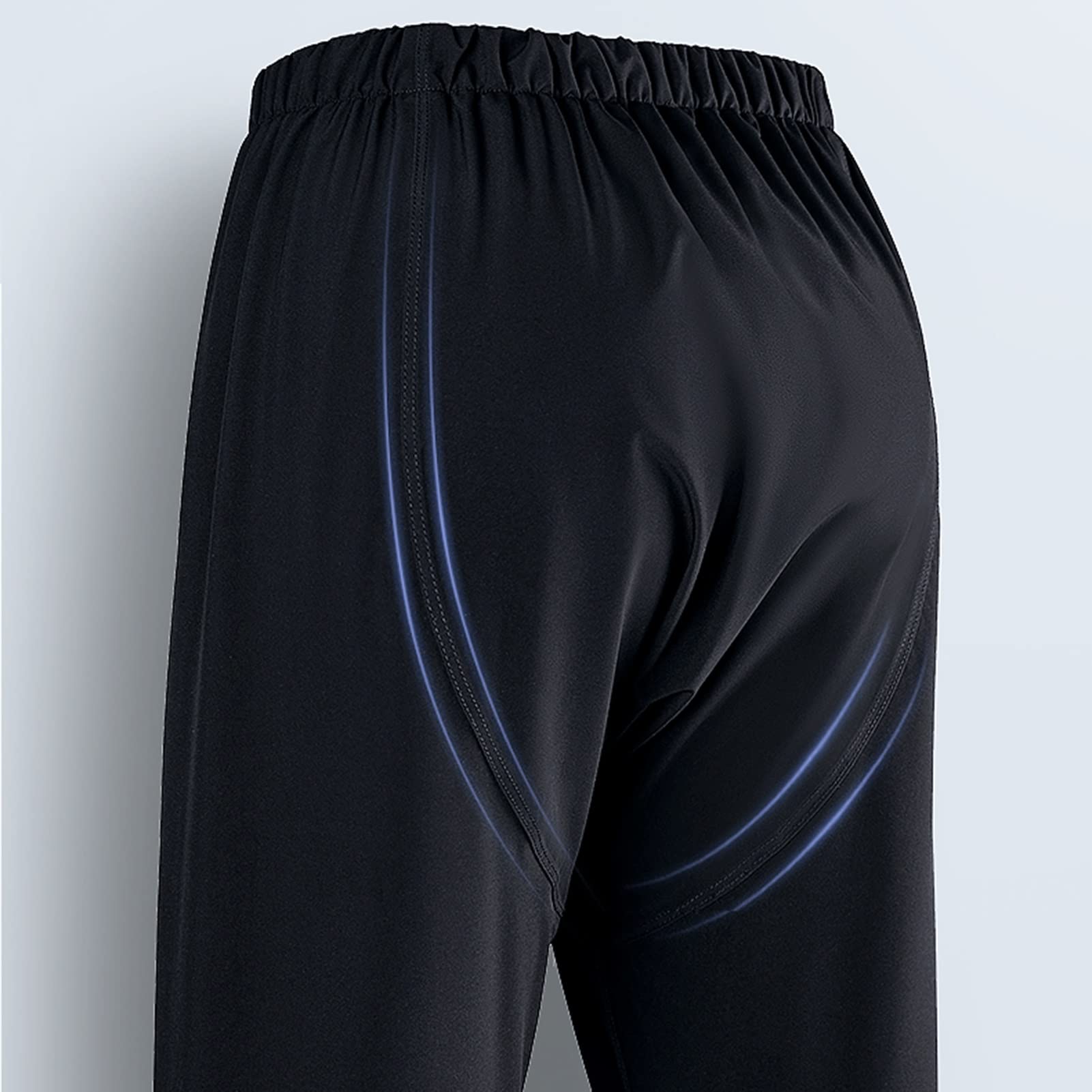 Hombres Transpirables Pesca Traje de Lluvia Juego de Pantalones y Pantalones, Abrigo a Prueba de Viento Abrigo de Lluvia a Prueba de Agua Divide la Ropa de Lluvia para el Tiempo Mojado - Negro