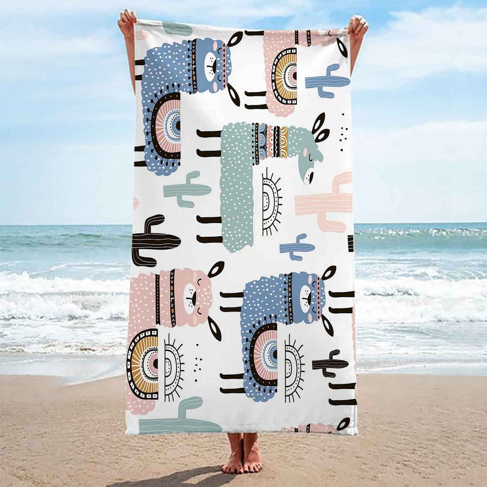 Telo Da Mare 3D Agnello Colorato Stampato Asciugamano Da Spiaggia 150x200cm Asciugamano Microfibra Grande Antisabbia Leggero Telo Mare Per Sport Piscina Viaggi In Famiglia Vacanze