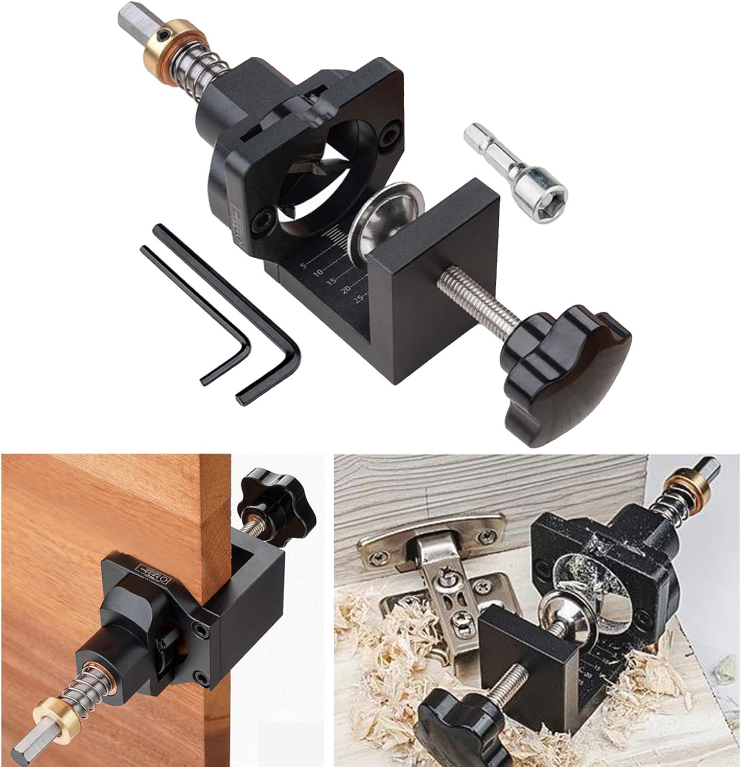 35mm Hole Puncher Locator, Door Cabinets DIY Tool Jig Drilling Guide, DIY Home Furniture Hole Puncher