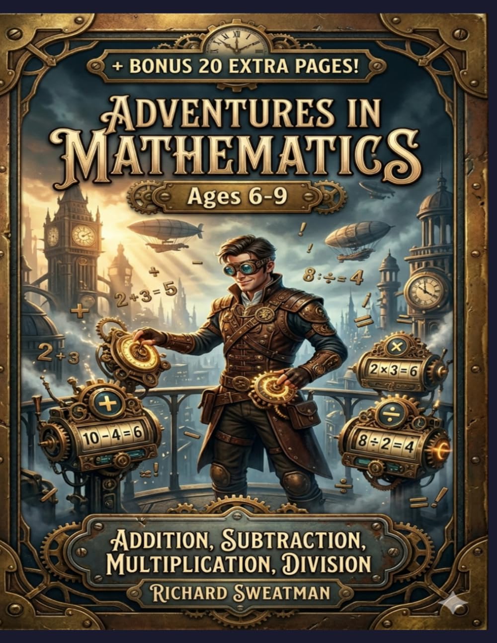 Adventures In Mathematics Ages 6-9: Addition, Subtraction, Multiplication, Division, Bonus 20 Extra Pages