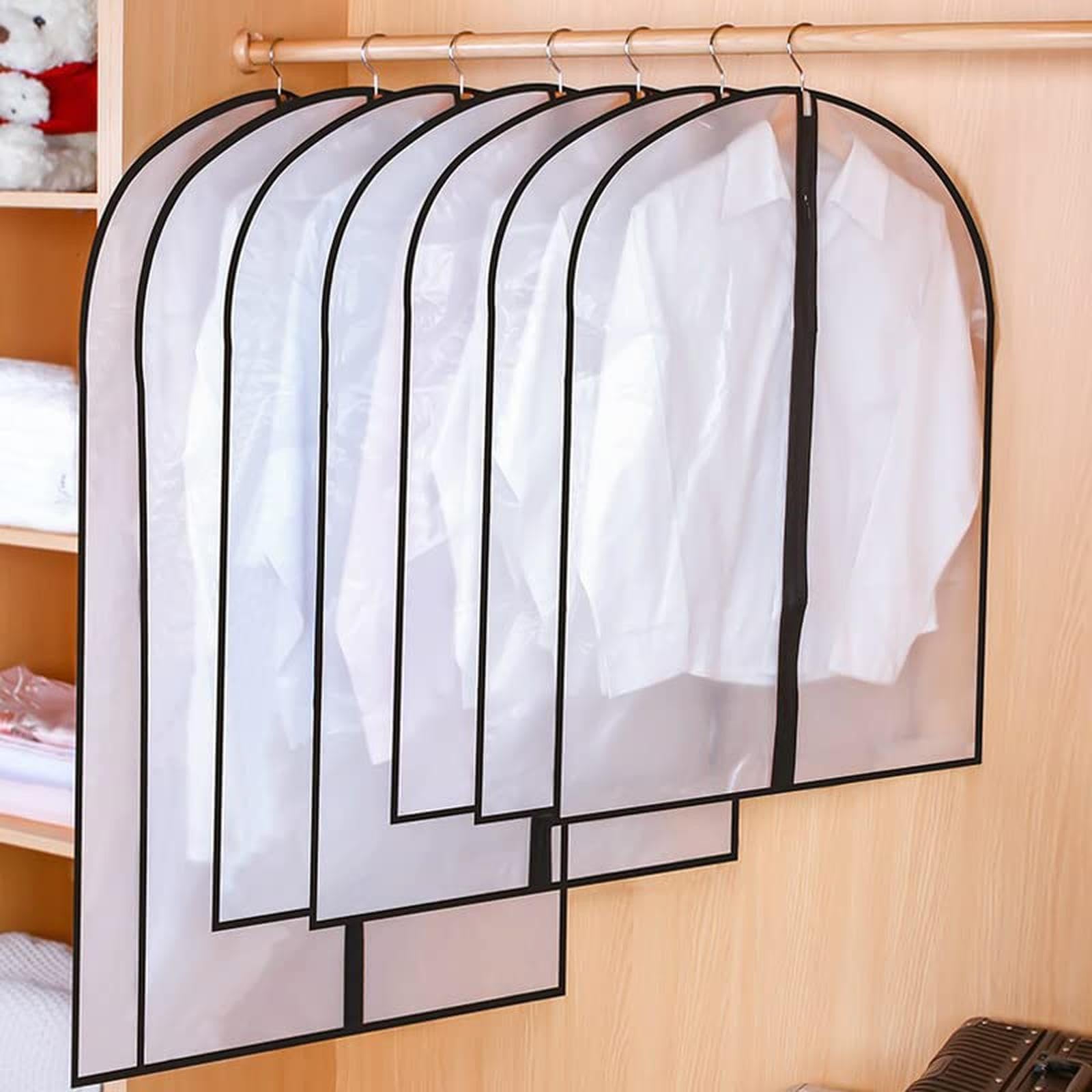 Amazon.co.jp: 衣類カバー 透明 ビニール 防虫防カビ 5枚セット ロング