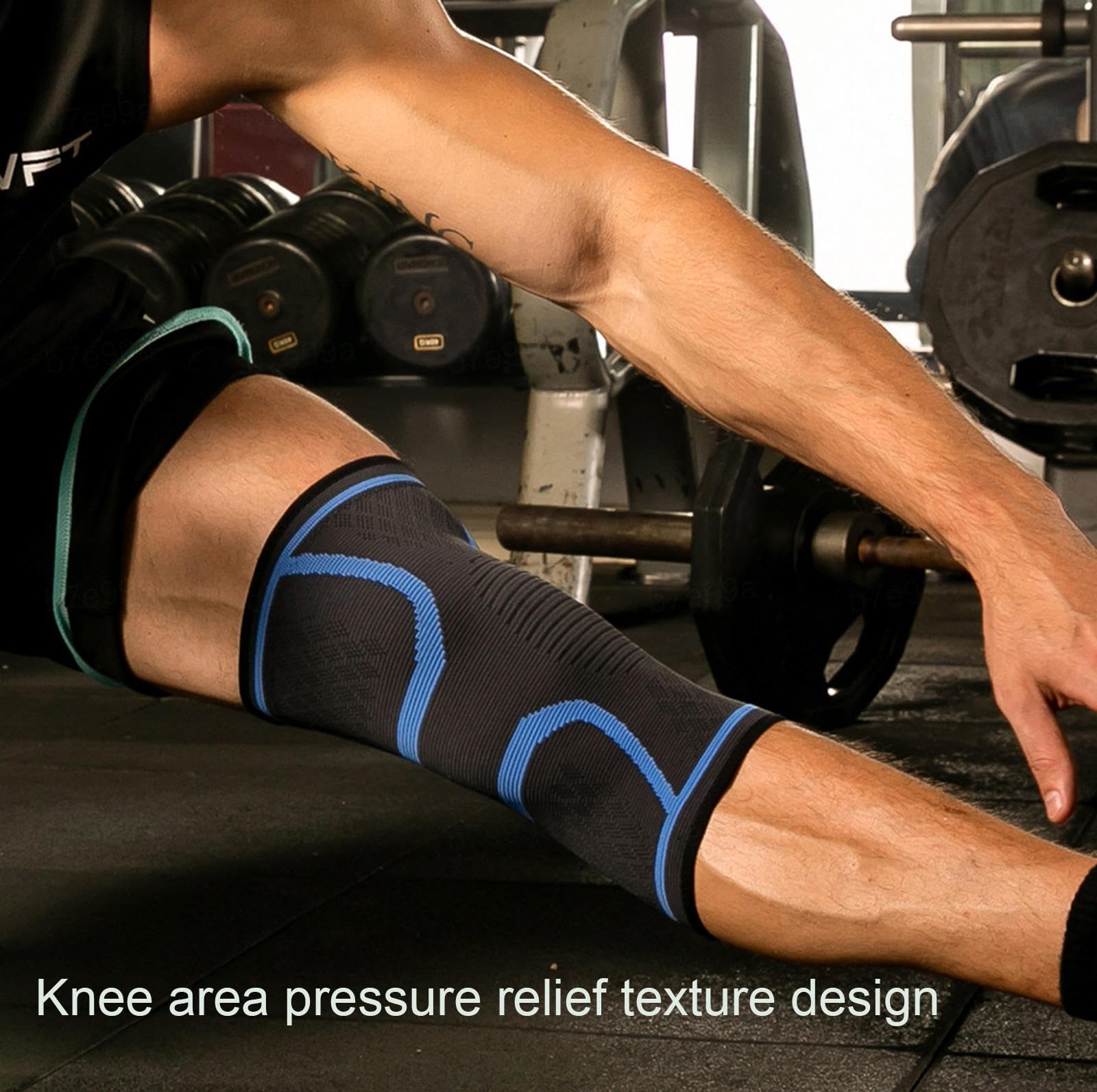 VIDECOR 2er-Pack Kniebandage, Knie-Kompressionsmanschette für Knieschmerzen, Laufen, Training, Fitnessstudio, Wandern, Arthritis, ACL, PCL, Linderung von Gelenkschmerzen, Meniskusriss,F-M