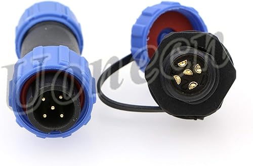 Miniatura 6 de Uonecn SP13 5 Pin impermeable conector enchufe enchufe aviación conector conector industrial adaptador 3 unids