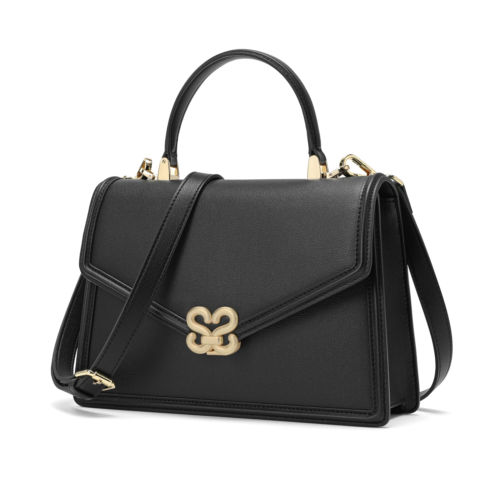 quipuda Handtasche Damen, Umhängetasche Damen, Leder Crossbo