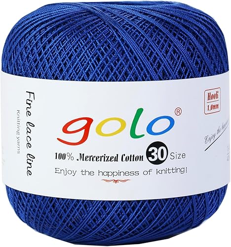 Miniatura 180 de golo Hilo de ganchillo para tejer a mano tamaño 30 hilo de tatuaje Hibiscus color-166 166-Hibiscu,oro 160,202 Azul Mar,203 Aguacate,206 verde,208