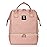 MOMIGO DiaperBreast Pump Backpack - Cooler and Moistureproof Bag Double Layer for Mother Outdoor Working Backpack with USB Charging Port, Large (Pink)