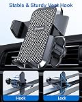 vanva Universal Air Vent Car Mount, [ Big Phones & Thick Case Friendly ] Cell Phone Holder for Car Hands Free Clamp Cradle Vehicle fit for All Apple