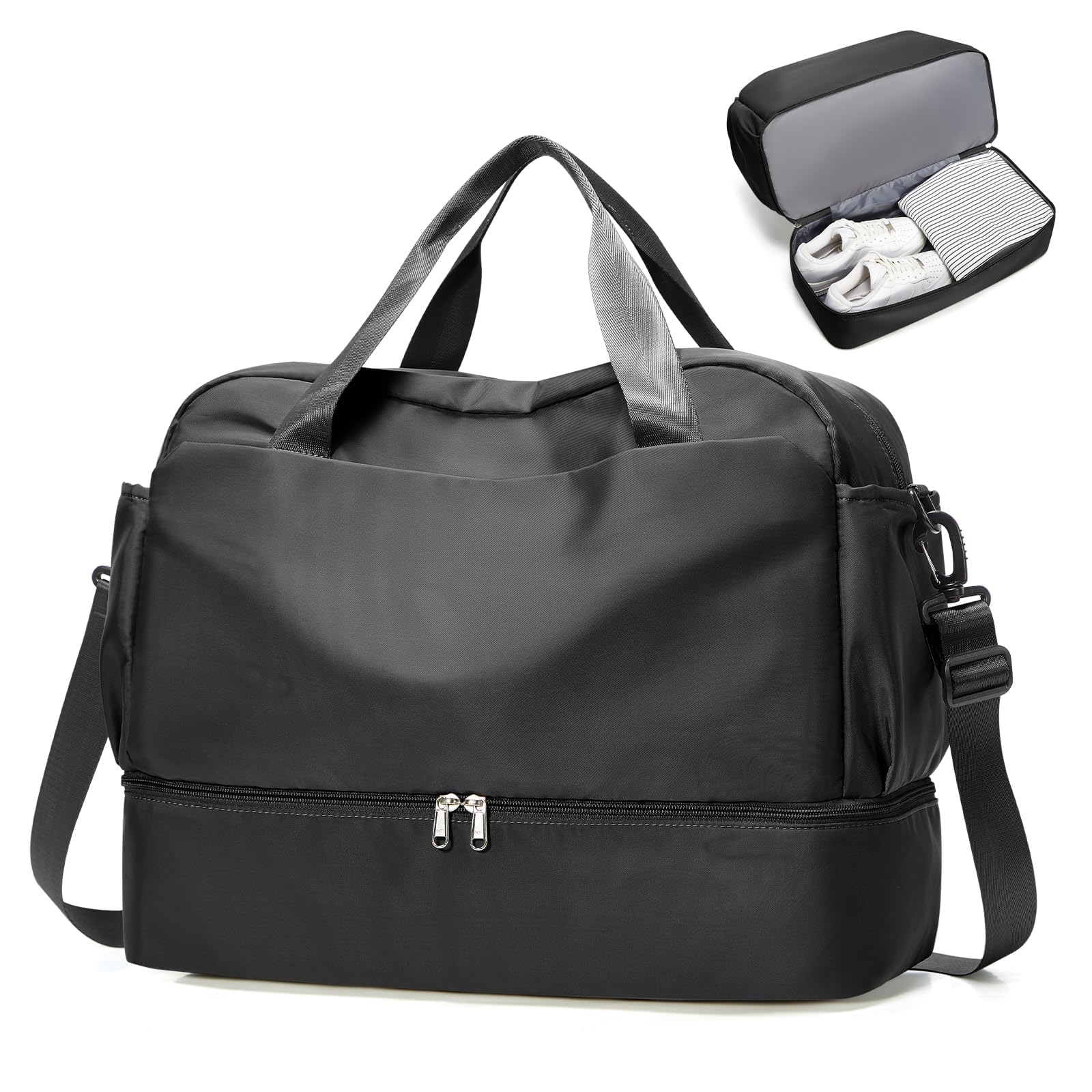 SZLX Ryanair Cabin Bag 40x30x20 Duffel Bag, Ryanair Airlines Cabin Bag 40x20x25 Underseat Foldable Travel Duffel Bag Holdall Tote Carry on Hand Luggage Overnight for Women and Men(Olive Green) — view 24