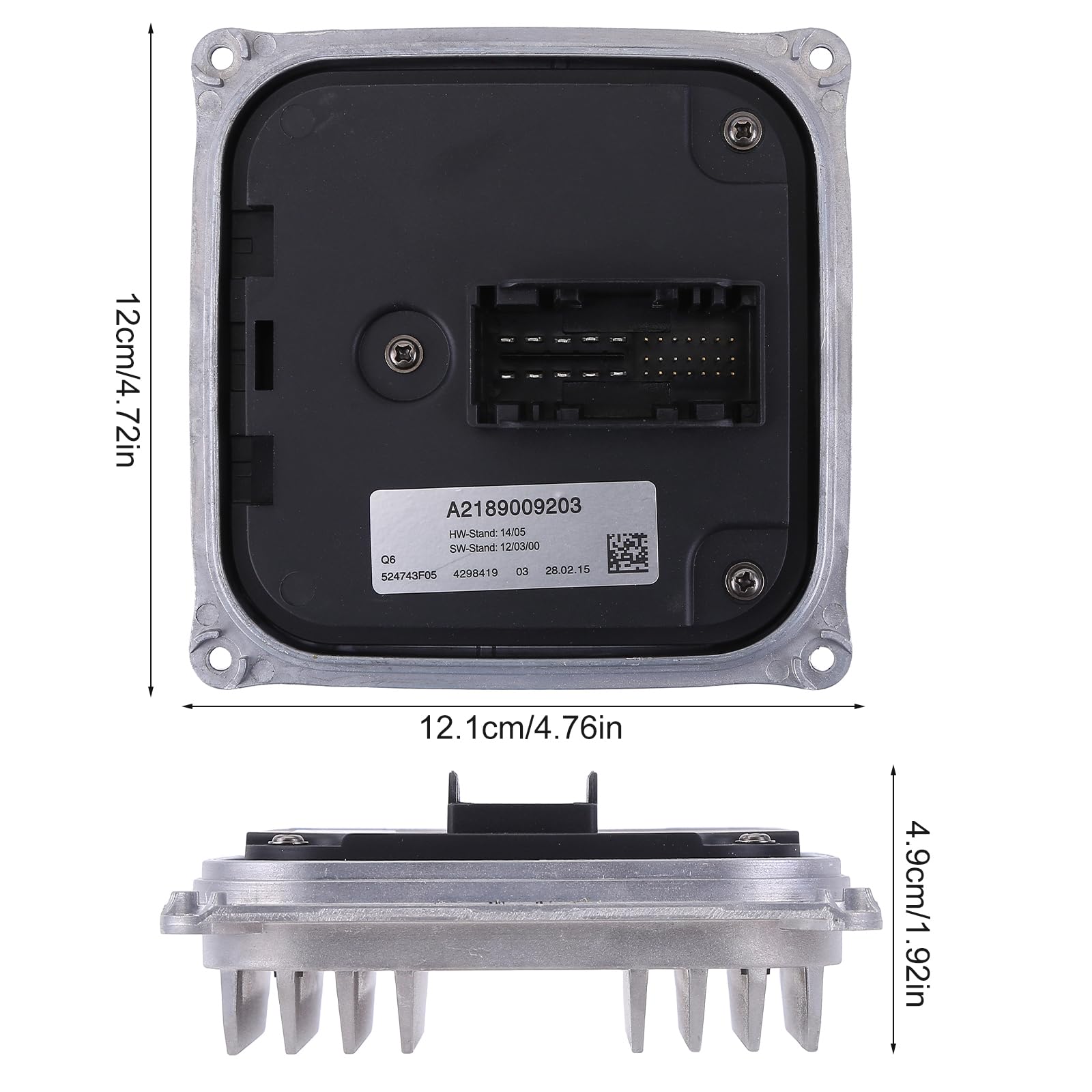 TukboTech LED Headlight Ballast Control Module Unit A2189009203 A2189009700 Headlight Control Module Fit for Mercedes-Benz ML-Class W166 GL-Class X166 CLS-Class C218 X218 SL-Class R231
