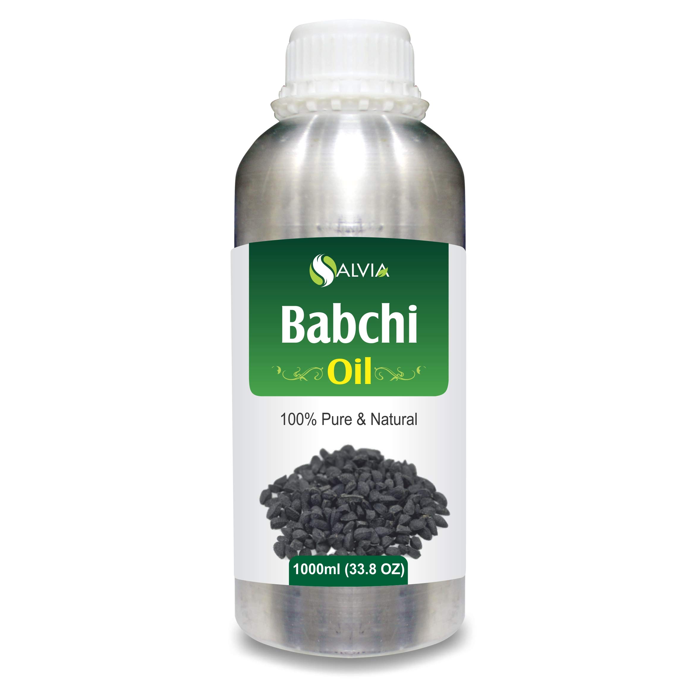 Babchi (Psoralea corylifolia) Oil 1000ml/33.81 Oz| Bulk Packs for Spa, Cosmetic Manufacturing, Aroma