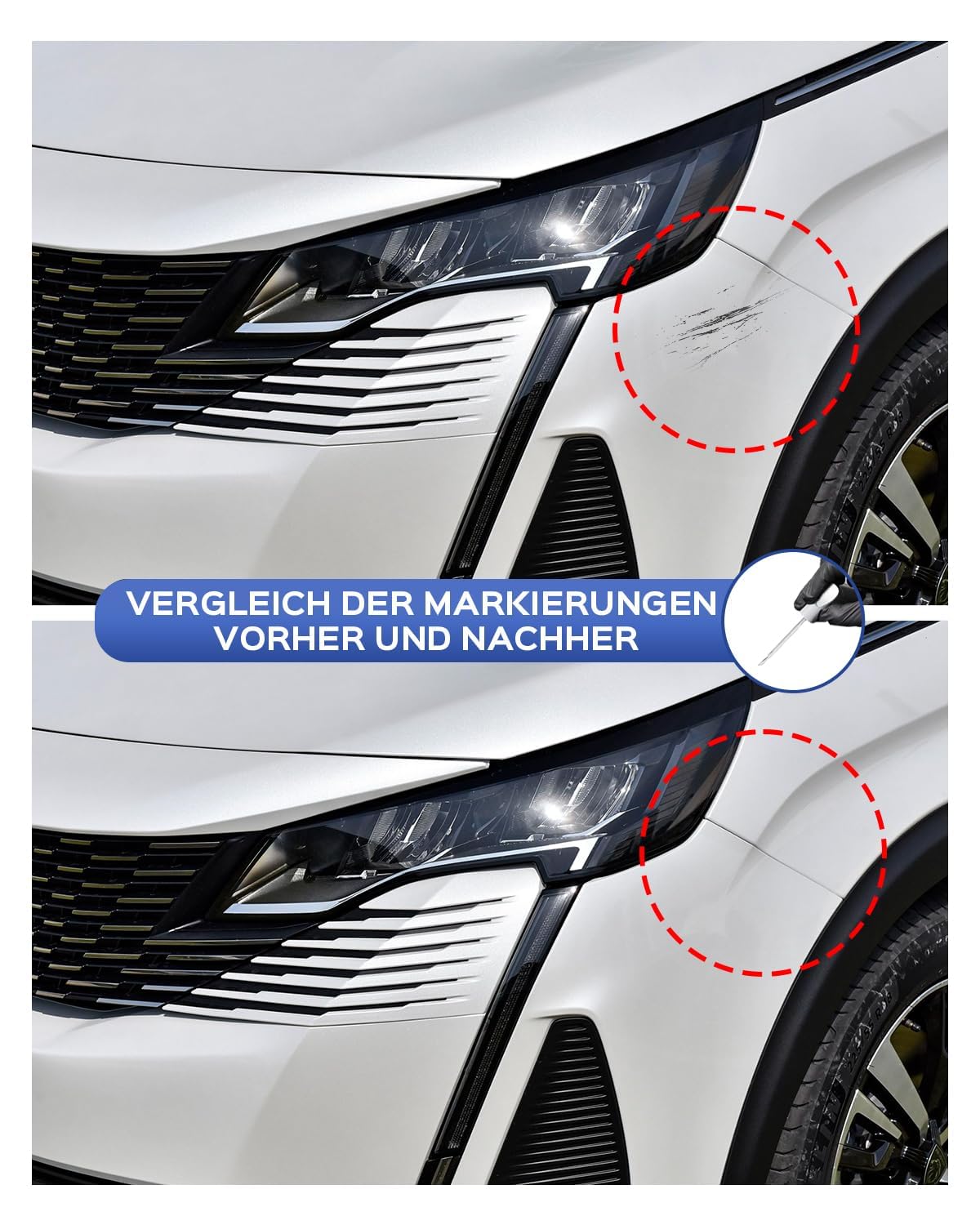 Pintura de retoque EVL Gris Platinium para Peugeot Exact Match - Reparación de arañazos y desconchones — view 3