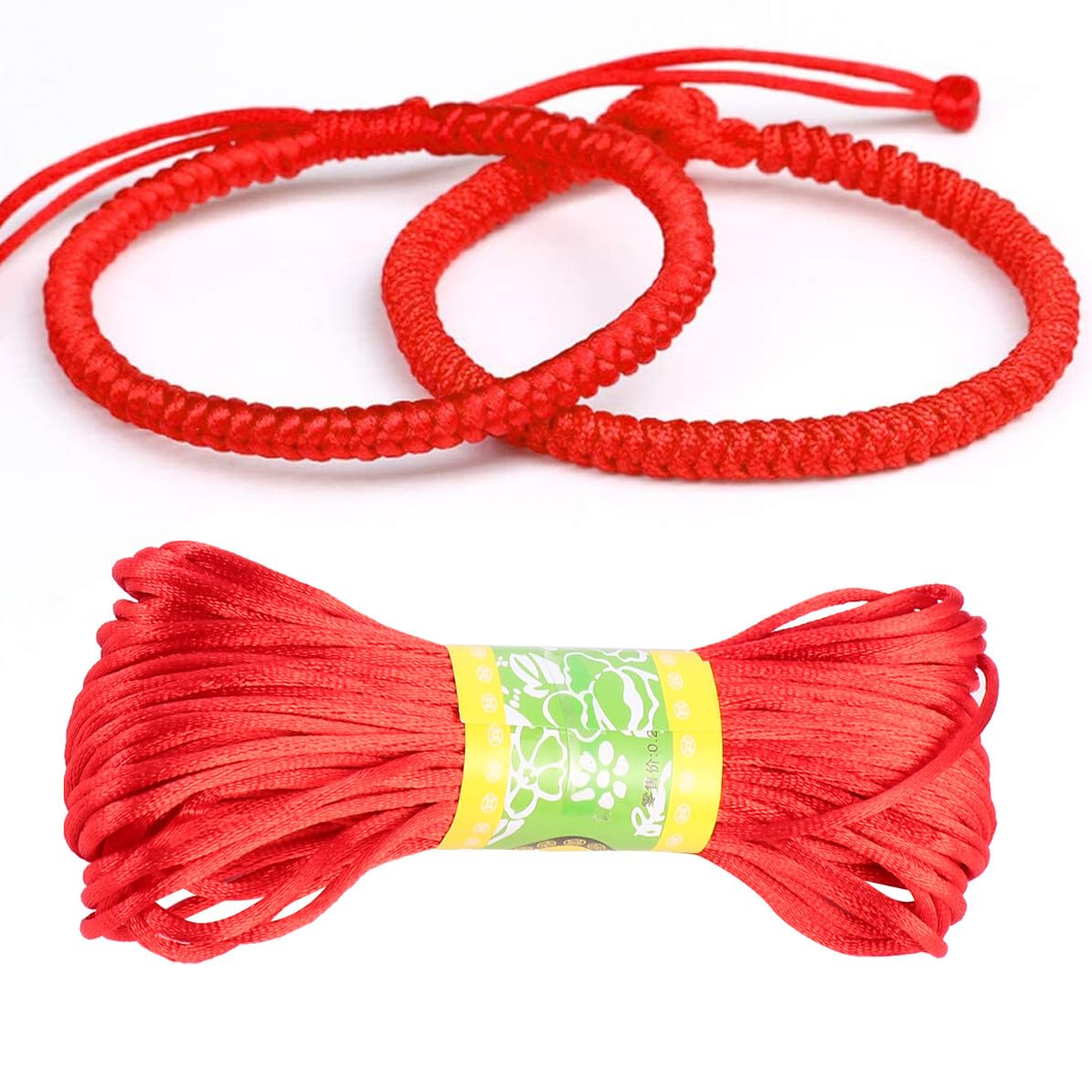 Cordon satiné pour bijoux POPETPOP fil soyeux tressage et perlage