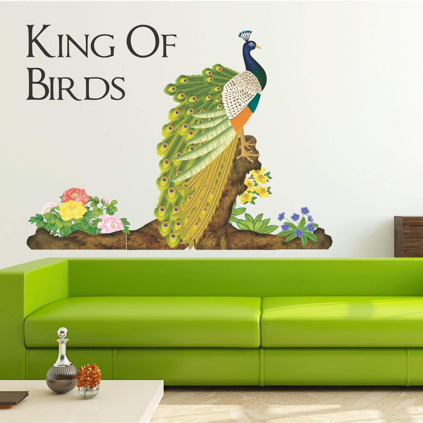 StickMe King of Birds Peacock Wall Sticker - SM1001 (PVC Vinyl - 75Cm X 70 cm) (B07KMDVB9W) Amazon Price History, Amazon Price Tracker