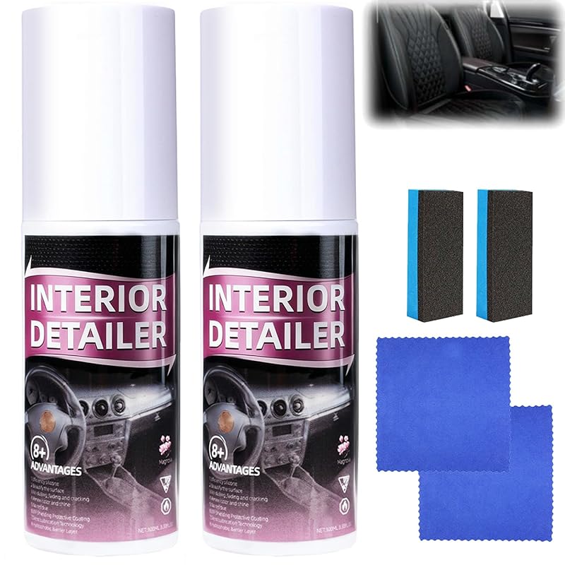 Kit com 2 limpadores e renovadores para interior automotivo Flaurix Interior Detailer Magnolia, 15 oz