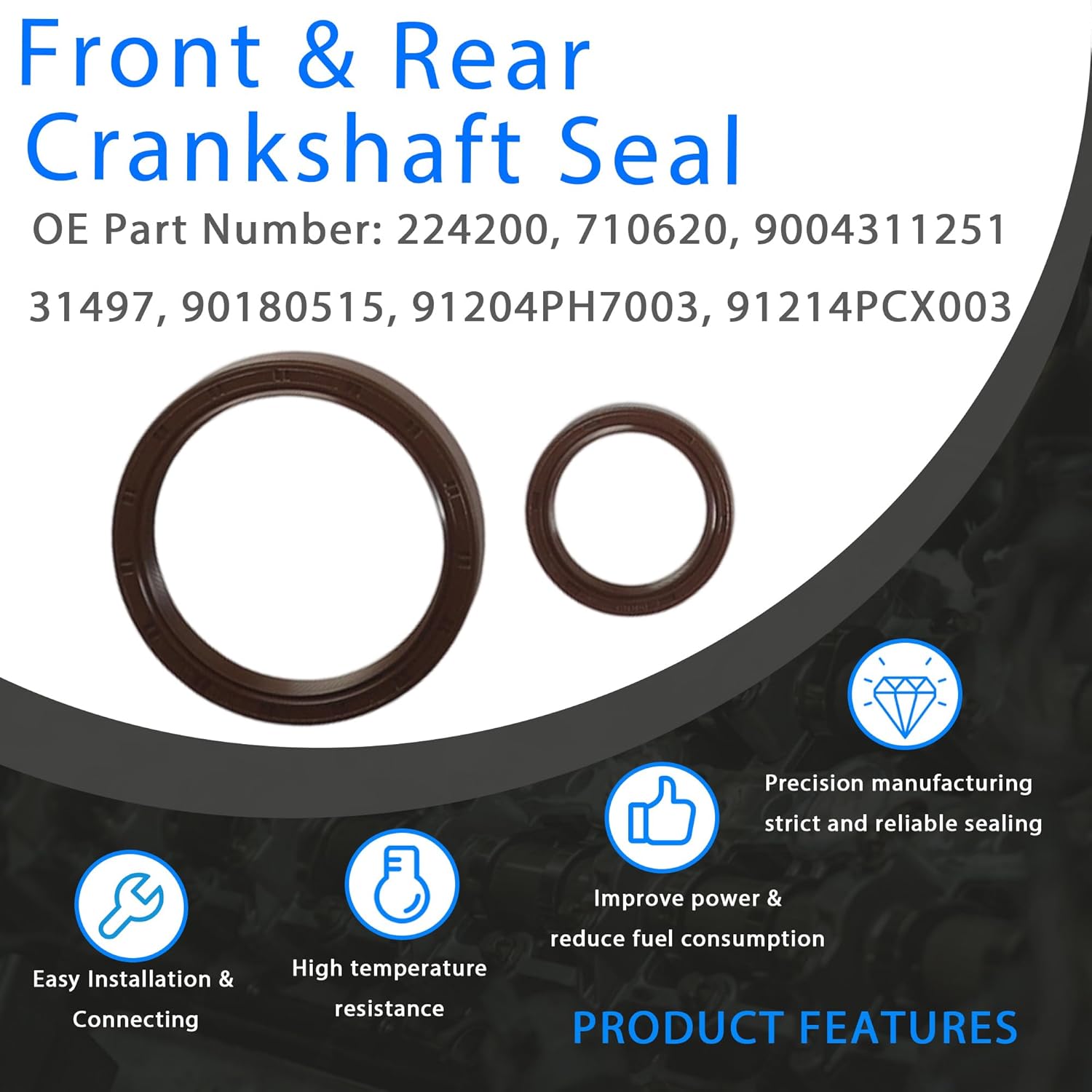 Engine Overhaul Rebuild Crankshaft Piston Kit Standard Size & Engine Bearing Fit For GM Chevy Cruze Buick Chevrolet Trax Sonic Limited Encore GMC 1.4L Engine Turbo 16-Valve 2011-2021 55574335 25198520