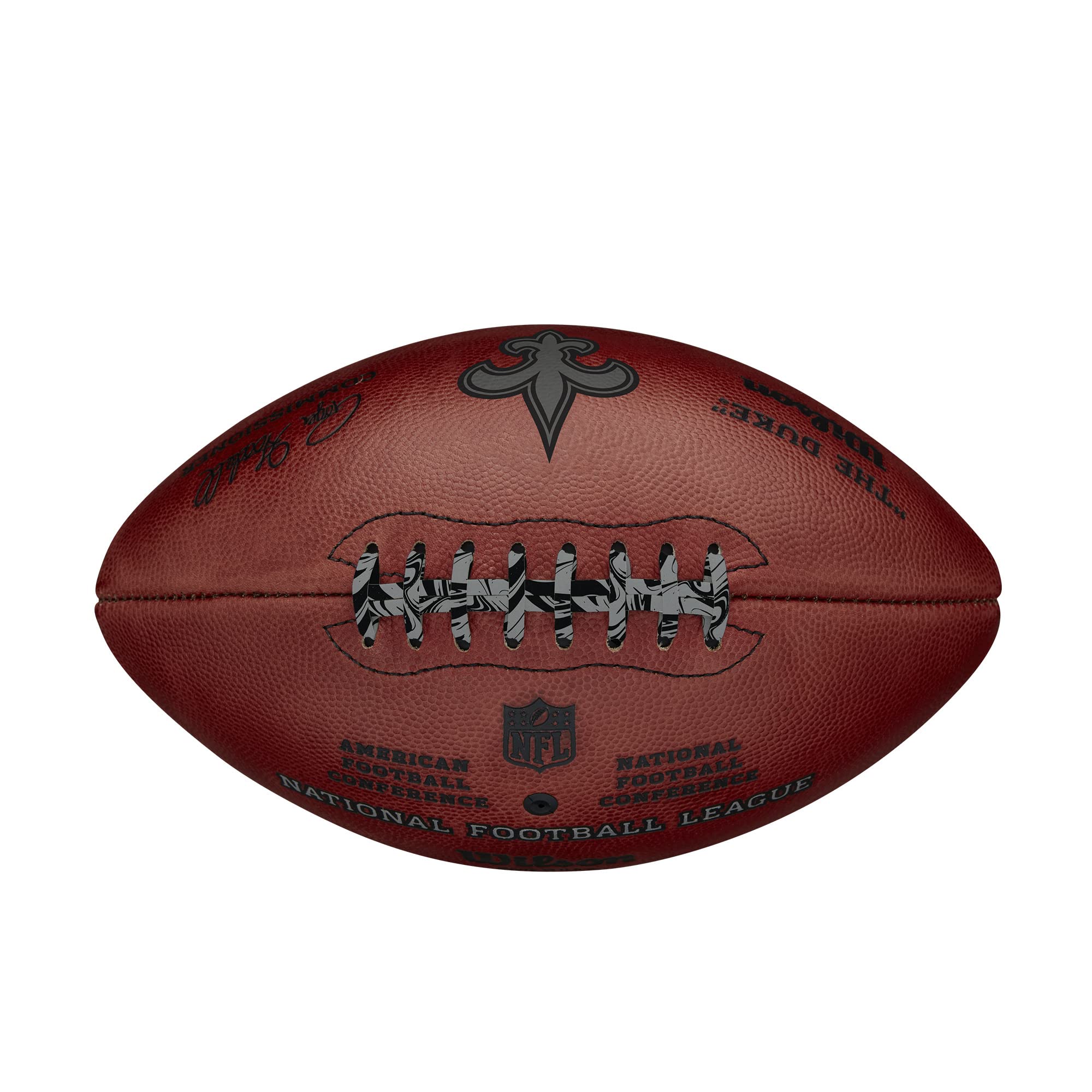 Wilson The Duke NFL Team Metallic Football - New Orleans Saints