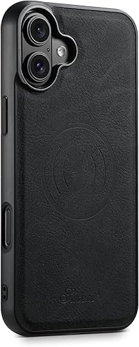 Miniatura 7 de PASNEW Funda para iPhone, tarjetero y tarjetero, compatible con Magsafe de cuero de carga inalámbrica, a prueba de golpes, para mujeres y hombres, S