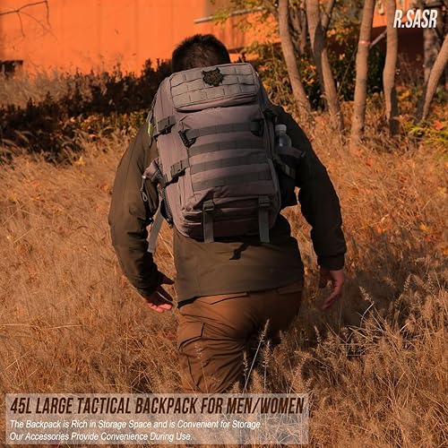 Miniatura 96 de Mochila táctica militar Molle mejorada mochila impermeable militar. Negro