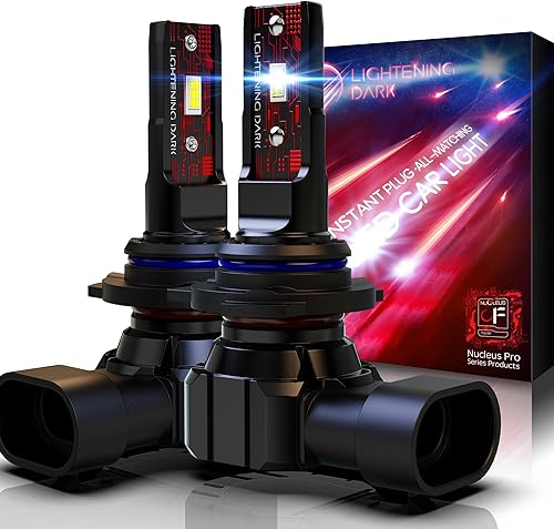 Bombilla 9012, bombillas antiniebla HIR2, 60 W, 12000 lm, extremadamente brillante, 6500 K, xenón blanco, inalámbrico, sin ventilador, reemplazo