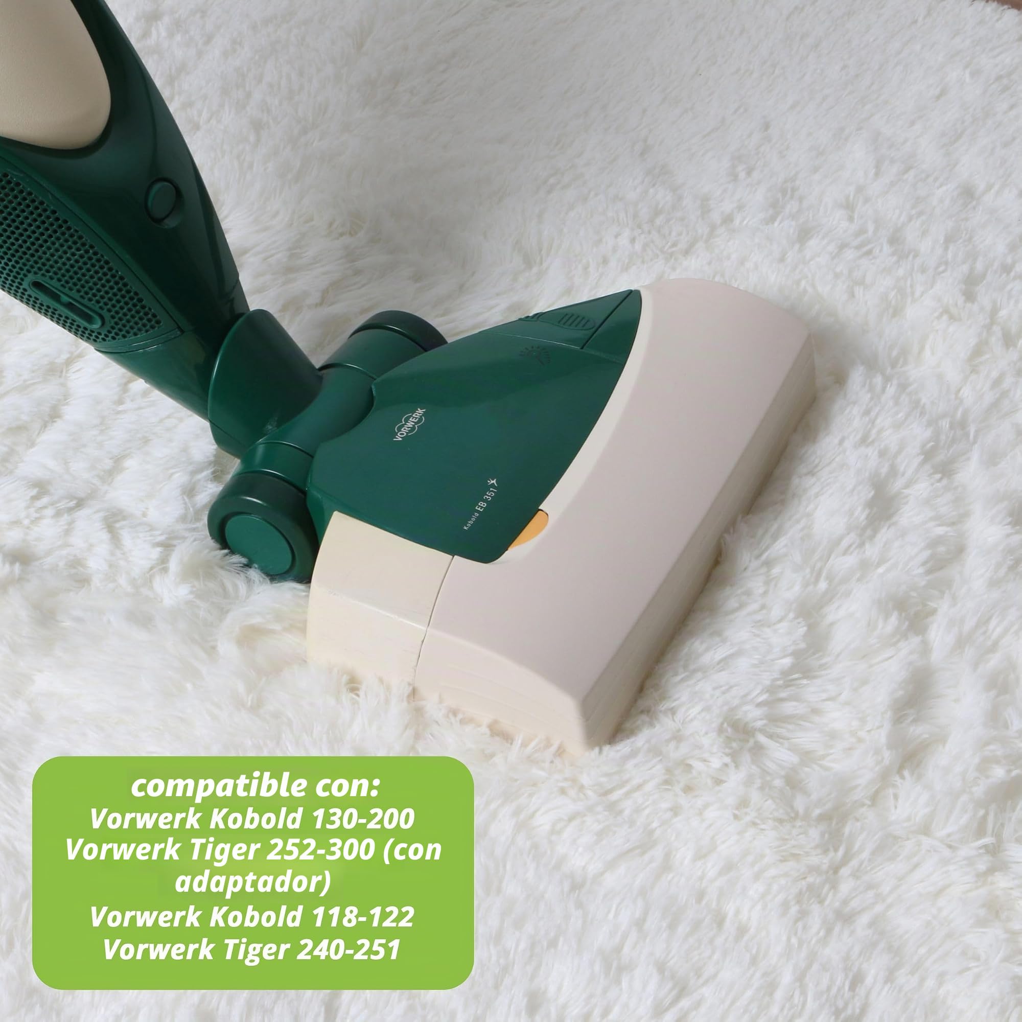 Vorwerk EB 351 - Cepillo eléctrico para alfombras Kobold VK 130 131 135 136 140 150 VT260 VT265 VT270 y Tiger 252 260 265 270 - Dispositivo de demostración con garantía de 3