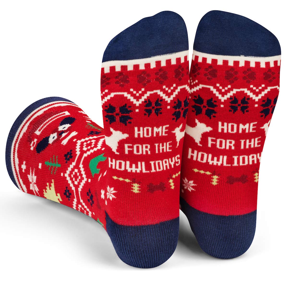 Funny Christmas Socks For Men & Women (It's Lit, Jolly Santa, Gnomes & Cookies)