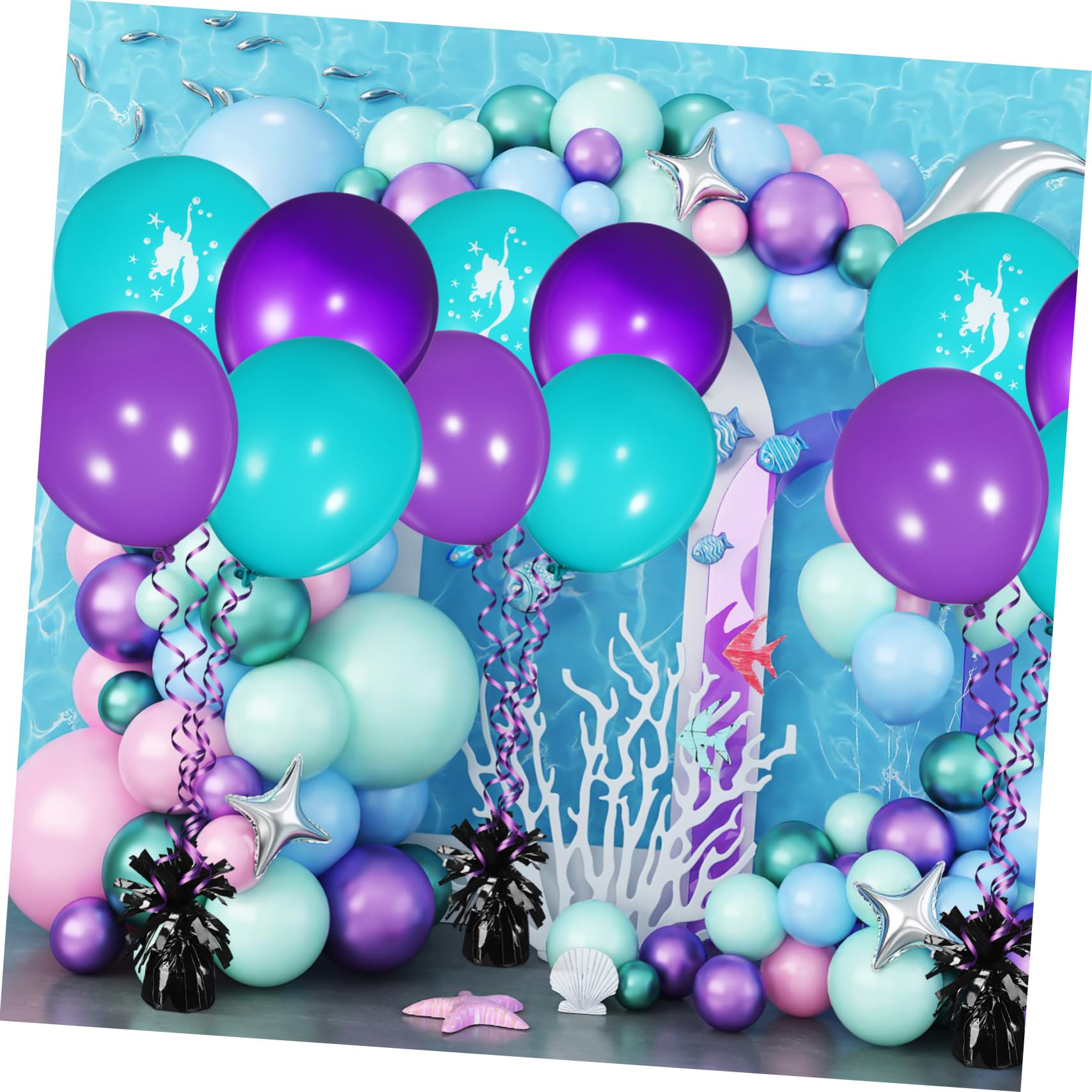Hemobllo 8piezas De Pesados Para Decoración De y Bodas Accesorios Estables Para Colgar Globos Celebraciones