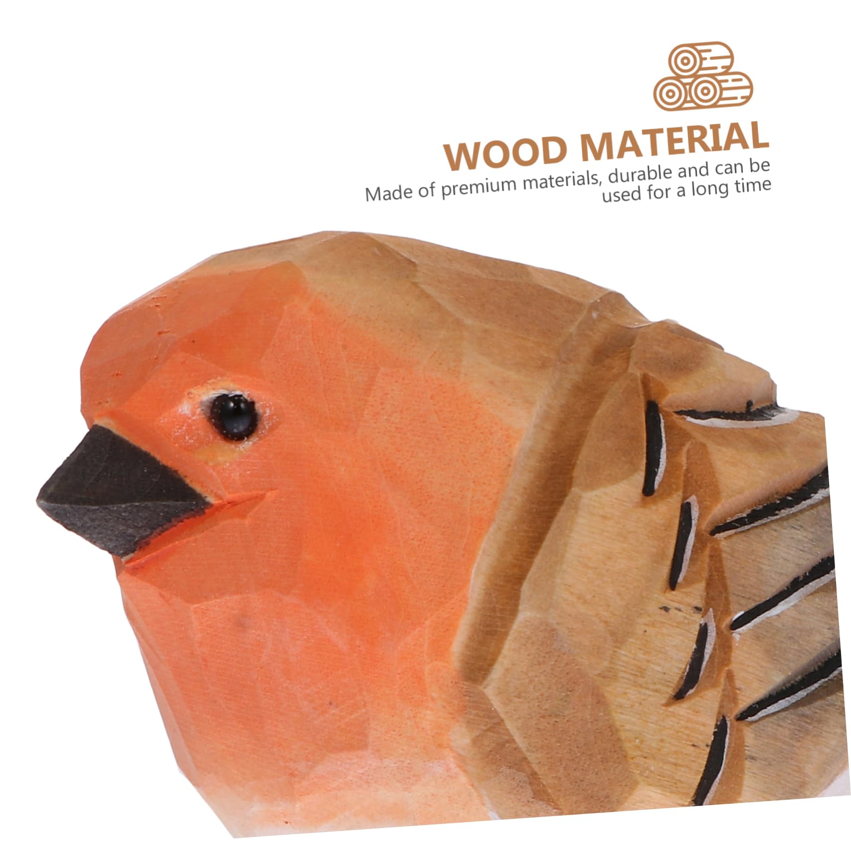 Cabilock 5 Pcs Ornements d'oiseaux Parure D'Oiseau Parure D'Oiseau en Bois Décor D'Oiseau De Bureau Décoration De Bureau Bel Ornement D'Oiseau Ornement D'Oiseau en Bois Enfants