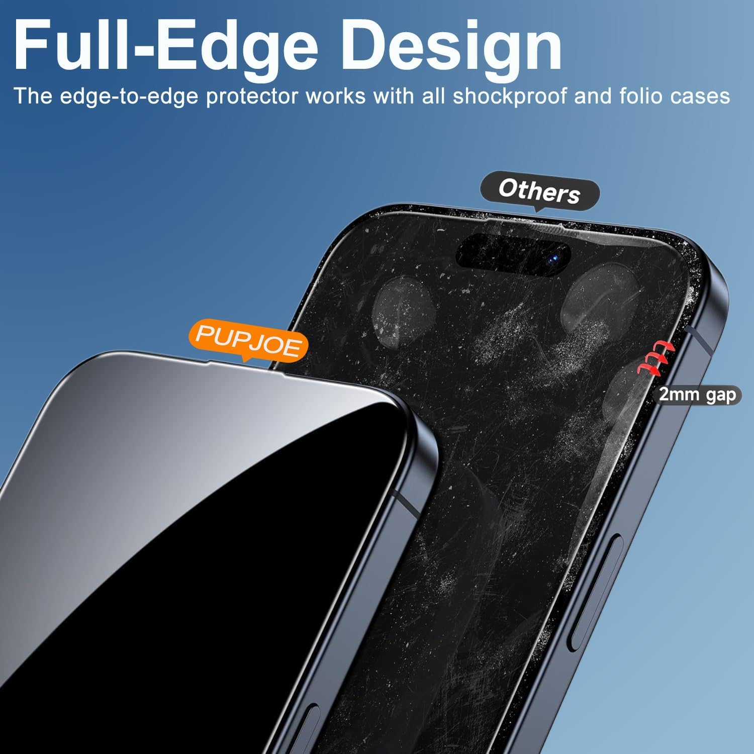 IPhone 16 Pro Max Screen Protector, 6.9-inch Tempered Glass | 9H Hardness, 2-Pack with Installation Kit，automatically removing dust and air bubbles thumbnail