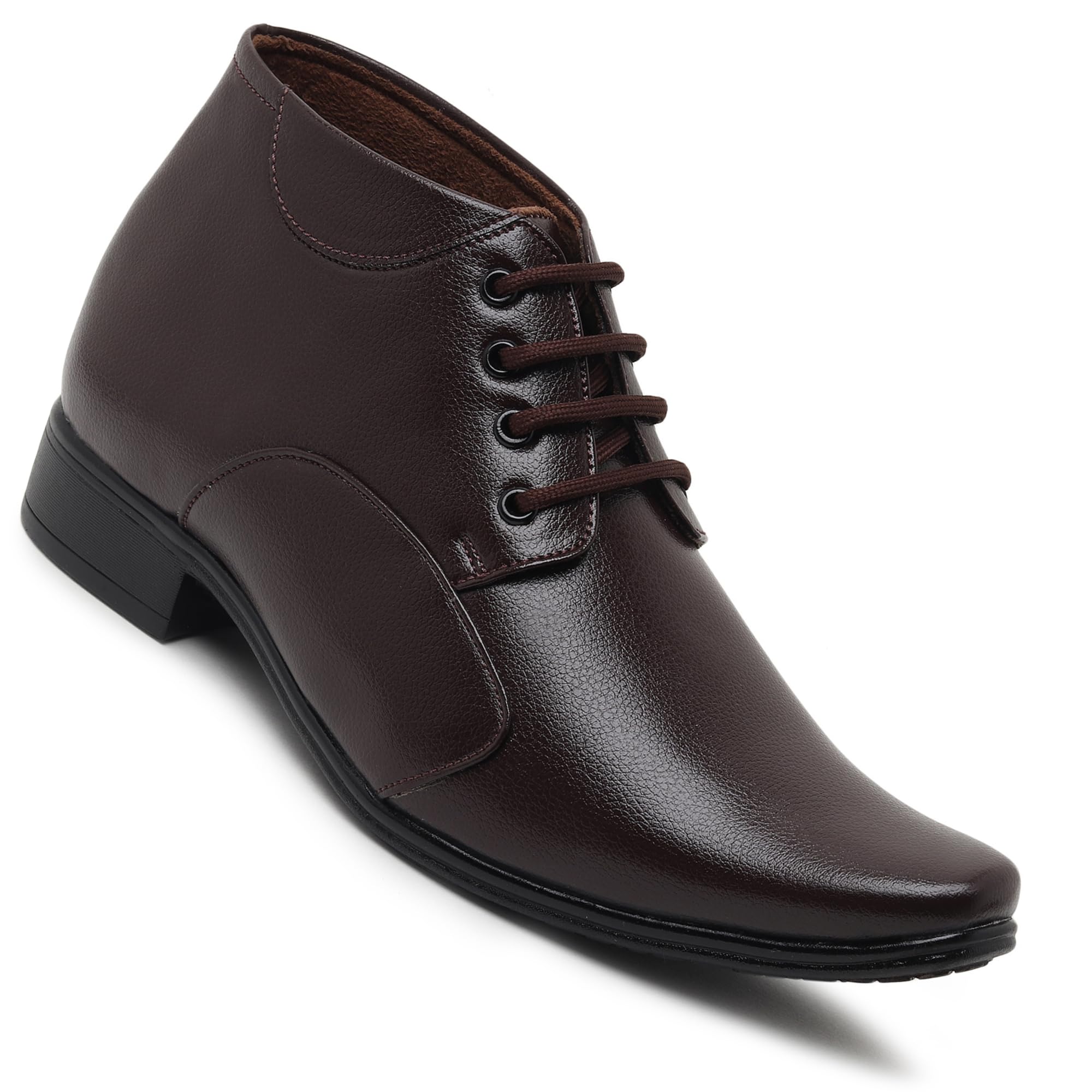 Zixer Artificial Leather Mens Formal Shoes || Office High Top Formal Shoes Men || Sober Black Formal Shoes for Men Ankle Bike Riding Chelsea Boots for Men (Brown) (B0DCPBG17Z) Amazon Price History, Amazon Price Tracker