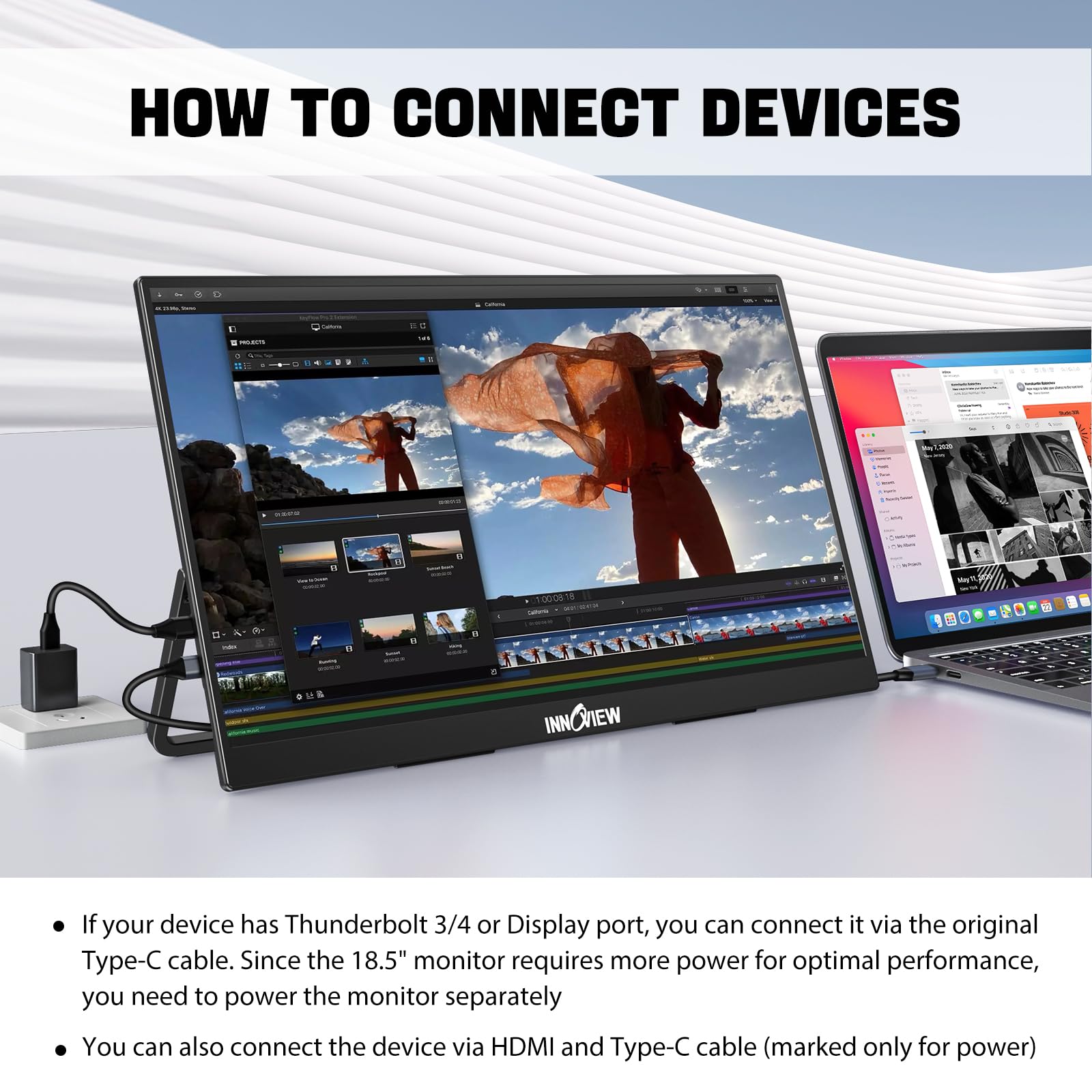 InnoView 18.5インチ FHD 100Hz IPS モニター InnoView 18.5インチ 
