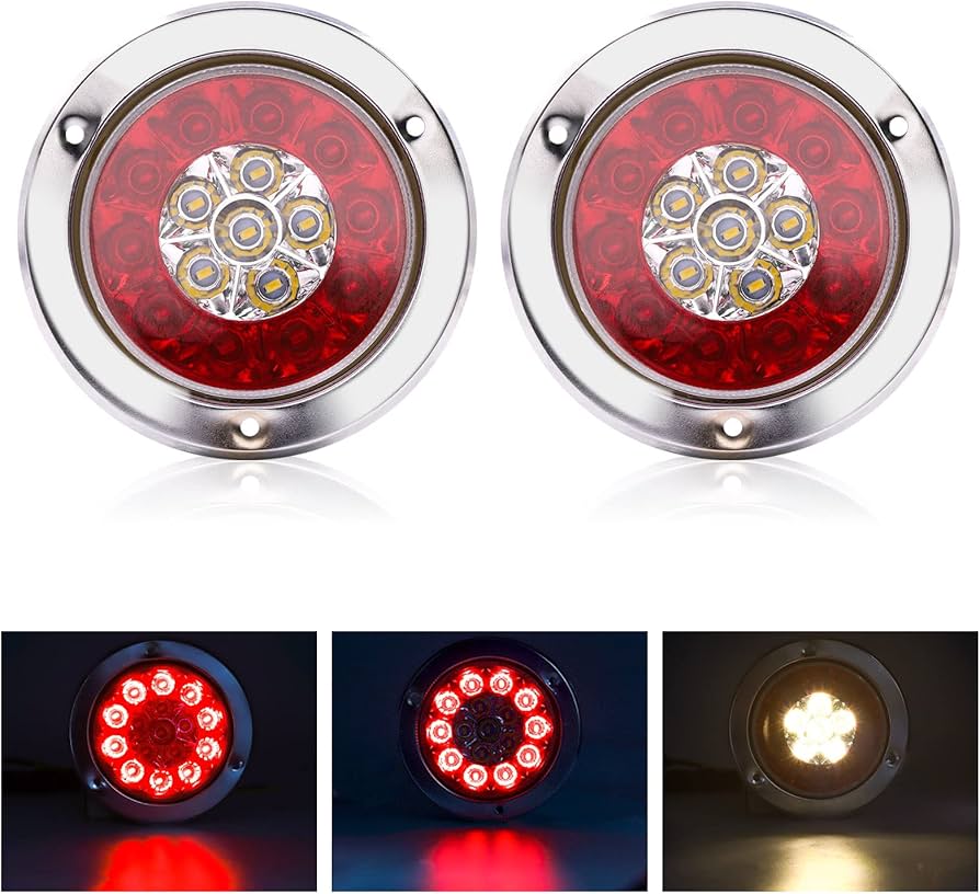 Amazon | Aoling トラック用テールランプLED 12V 24V兼用 クリア