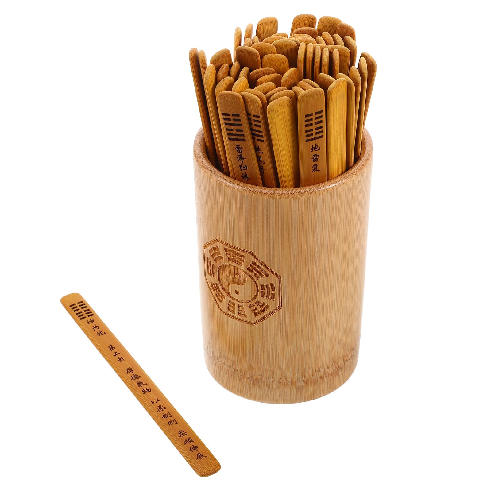 Strumento di Tai in bambù 13x8 Cm con Design Delicato per Arricchimento e Supporto Decisionale, per Guida Spirituale e Meditazione