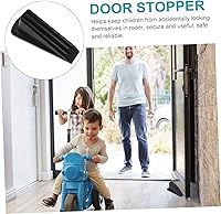 Vista 8 de DOITOOL 6 piezas de tope de puerta para puerta de piso negro tope de puerta protector de pared de puerta parachoques de puerta de goma protector