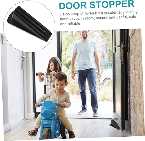 Miniatura 8 de DOITOOL 6 piezas de tope de puerta para puerta de piso negro tope de puerta protector de pared de puerta parachoques de puerta de goma protector de