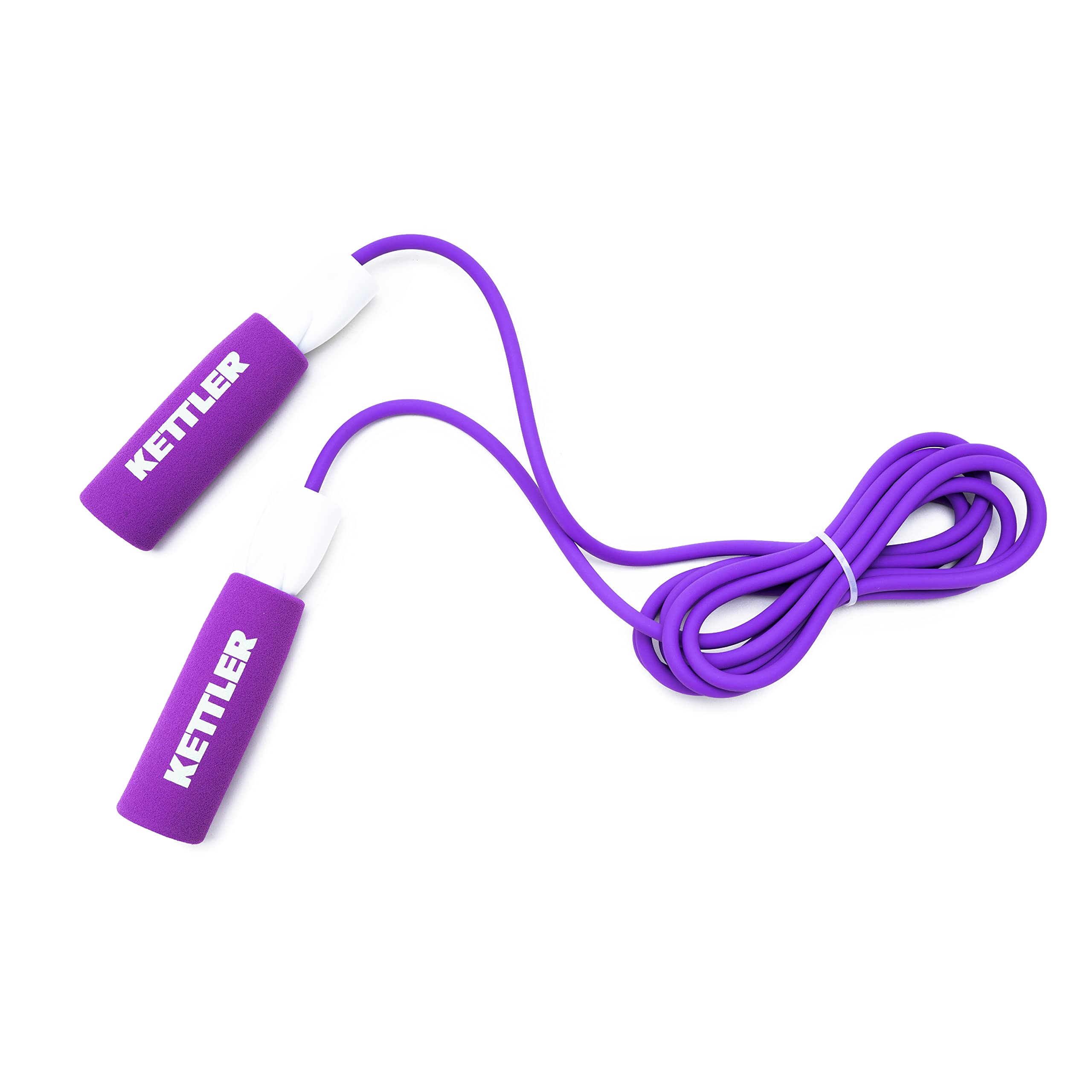 Kettler Jump Rope, German technology-powered Tangle-Free Skipping Rope with Compact Design, Ergonomic Polyester Handles for Men and Women, Ideal for Speed Jumping, Boxing, Cardio Endurance(Purple)