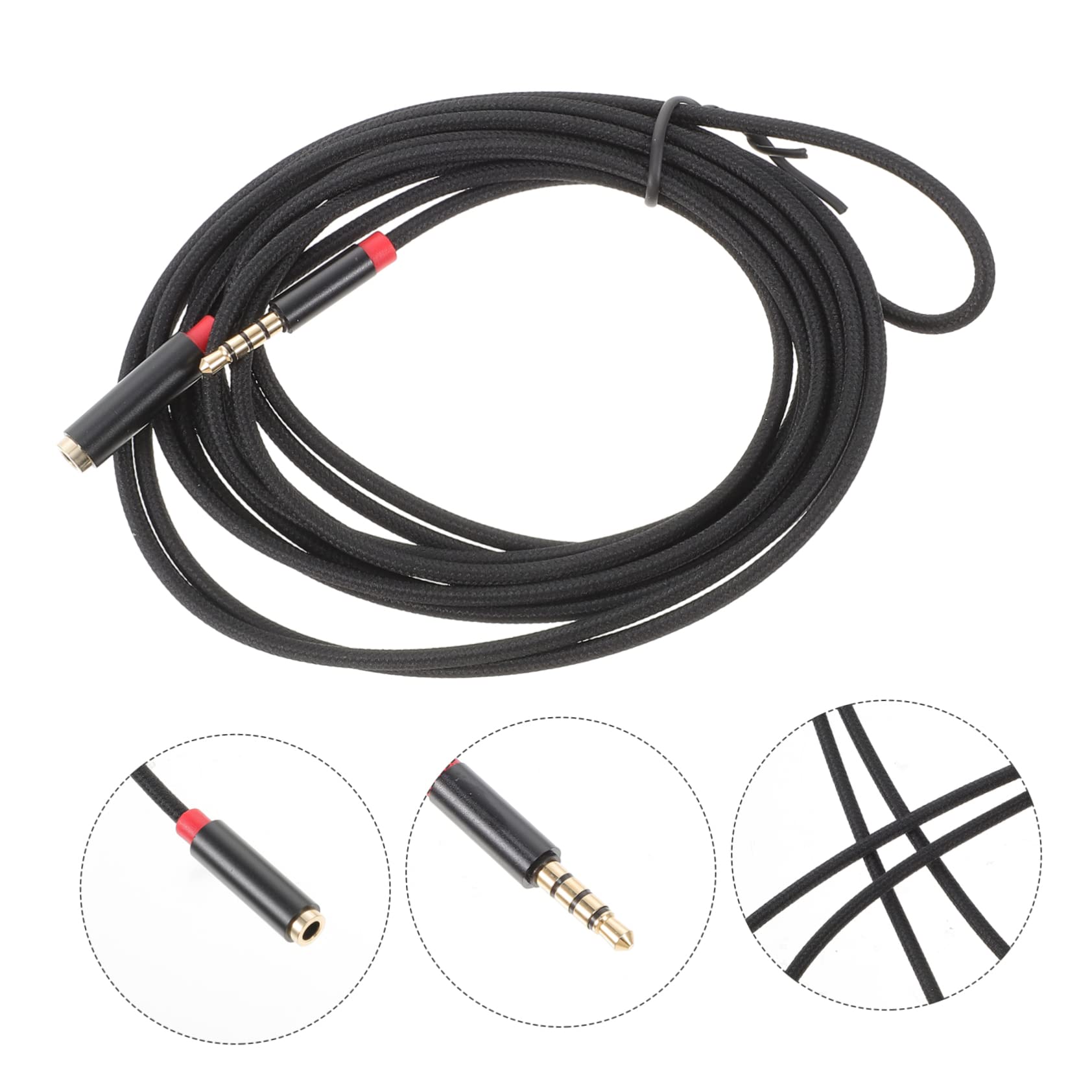 PartyKindom 5pezzi Prolunga Audio Stereo Maschio-femmina Cavo Extension Leggero e Compatto Per Cuffie e Dispositivi Resistente All Usura e Compatibile Con Computer