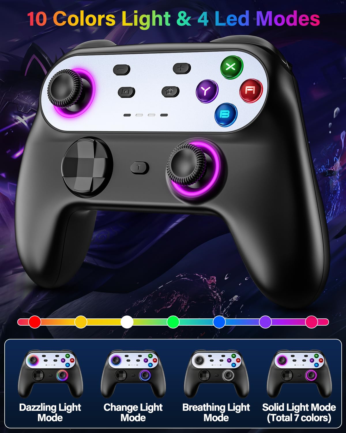 Switch Controller Compatible with Nintendo Switch/Switch Lite/OLED/PC image 2