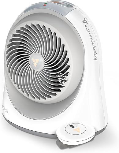 Miniatura 8 de Vornadobaby Tempa Nursery, calentador eléctrico para bebé con controles de bloqueo, protección contra vuelcos, apagado de seguridad, almacenamiento