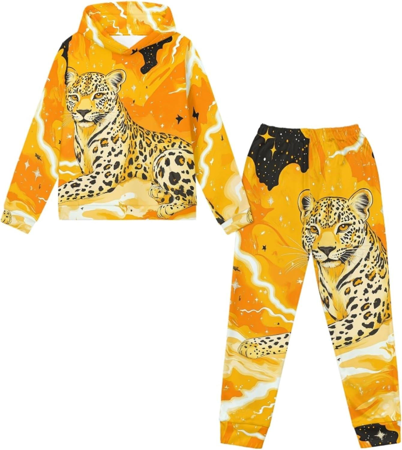 Sweatshirts And Sweatpants for Boys Fall Comfy Long Sleeve Sweatsuit Set Casual Pullover Spring Hoodie Set