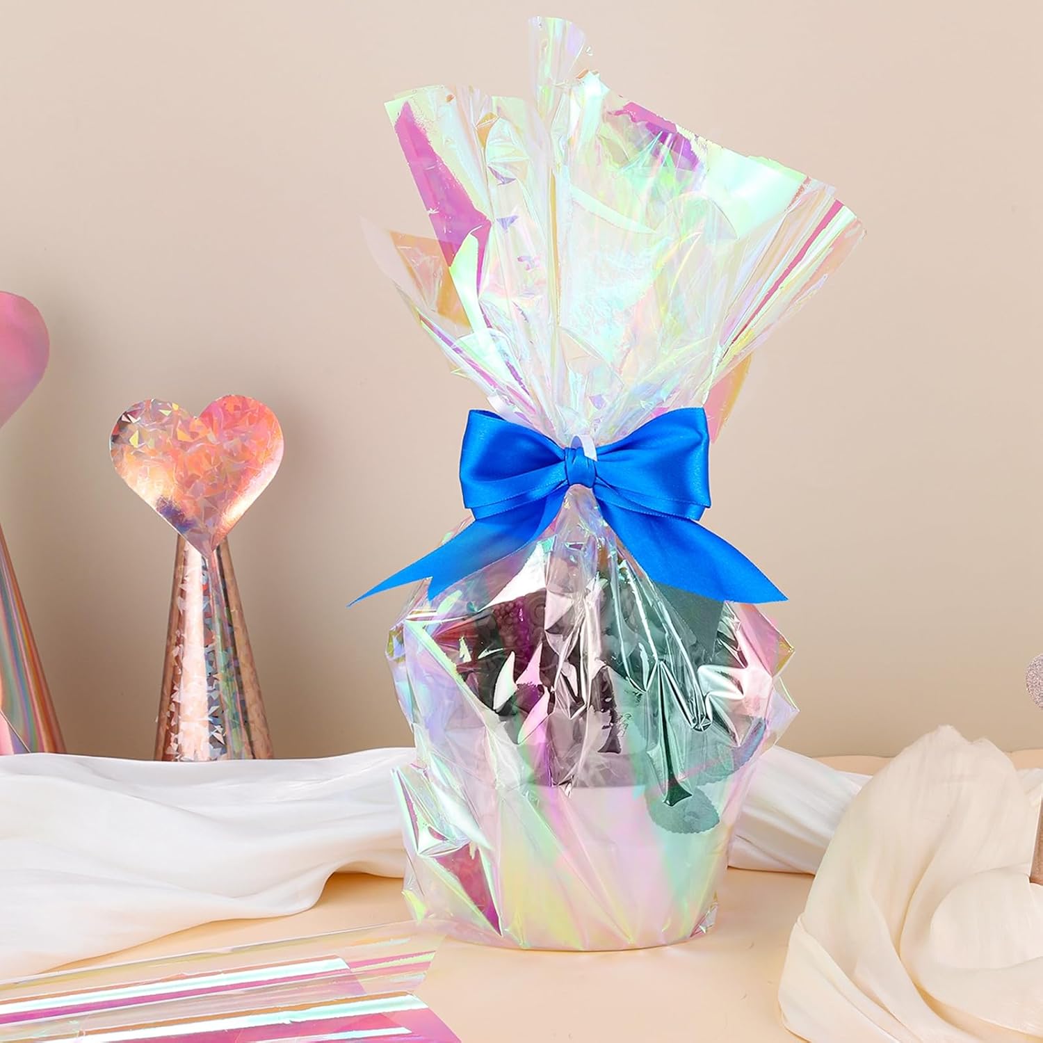 X Cellophane Wrap for Baskets Iridescent Cellophane Wrap Roll