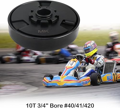 Miniatura 3 de Embrague centrífugo de 34 pulgadas de diámetro de 10 dientes para cadena #4041420 hasta 6.5 HP Predator 212 Go Kart Clutch compatible con Go Kart