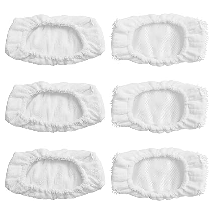 Ximoon 6 Washable, Reusable Mop Pads fit Oreck Steam Mop
