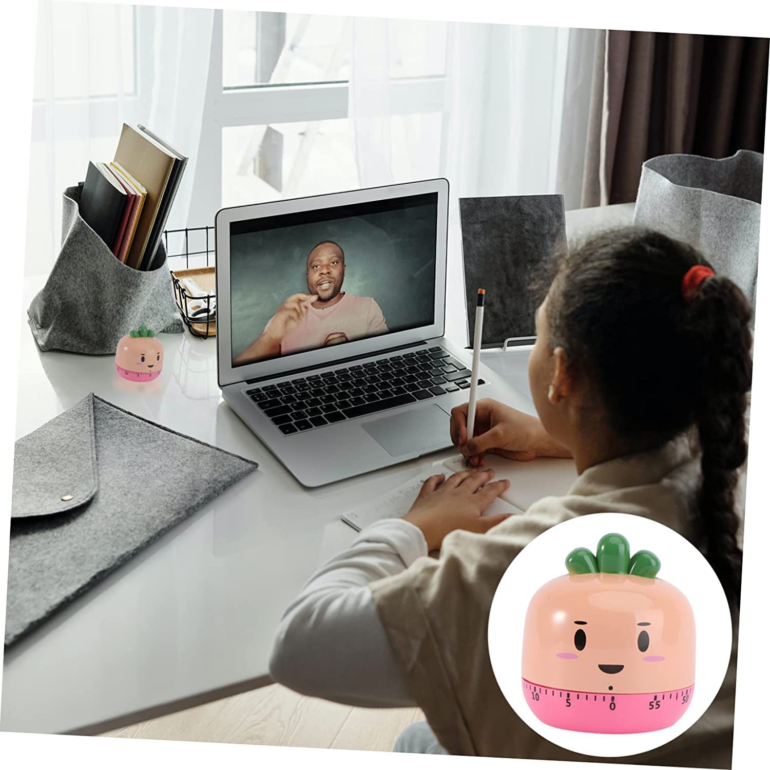 Küche Timer,Pomodoro Timer, 2 Stück Mechanischer Timer Eieruhr for Kinder Wecker for Kinder Küche Eieruhr Zeiterinnerung Werkzeug Eiererinnerung Küchenzeiterinnerung Kochtimer Mehrzweck-Timer Ofen
