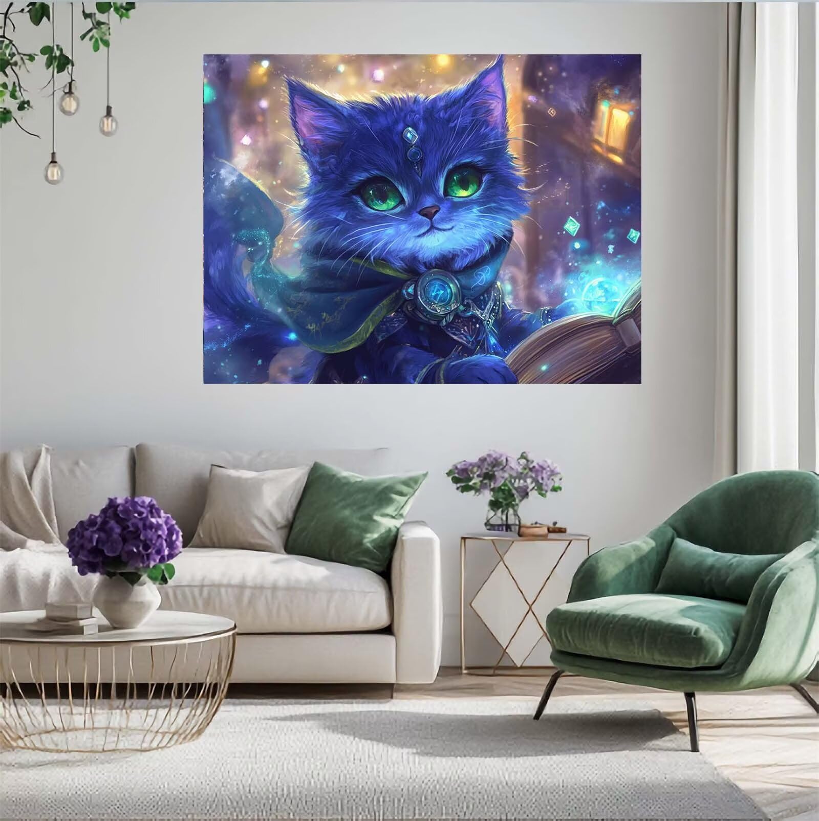 Puzzle kot, 6000 elementów, puzzle ze zwierzętami, dla dorosłych, z pudełkiem na prezent, duże drewniane puzzle dla dorosłych, gra zręcznościowa dla całej rodziny, prezenty dla kobiet, 105 x 180 cm