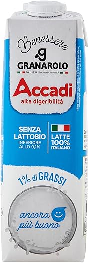 Granarolo Accadì Latte alta digeribilità senza Lattosio 1% Grassi, 1L