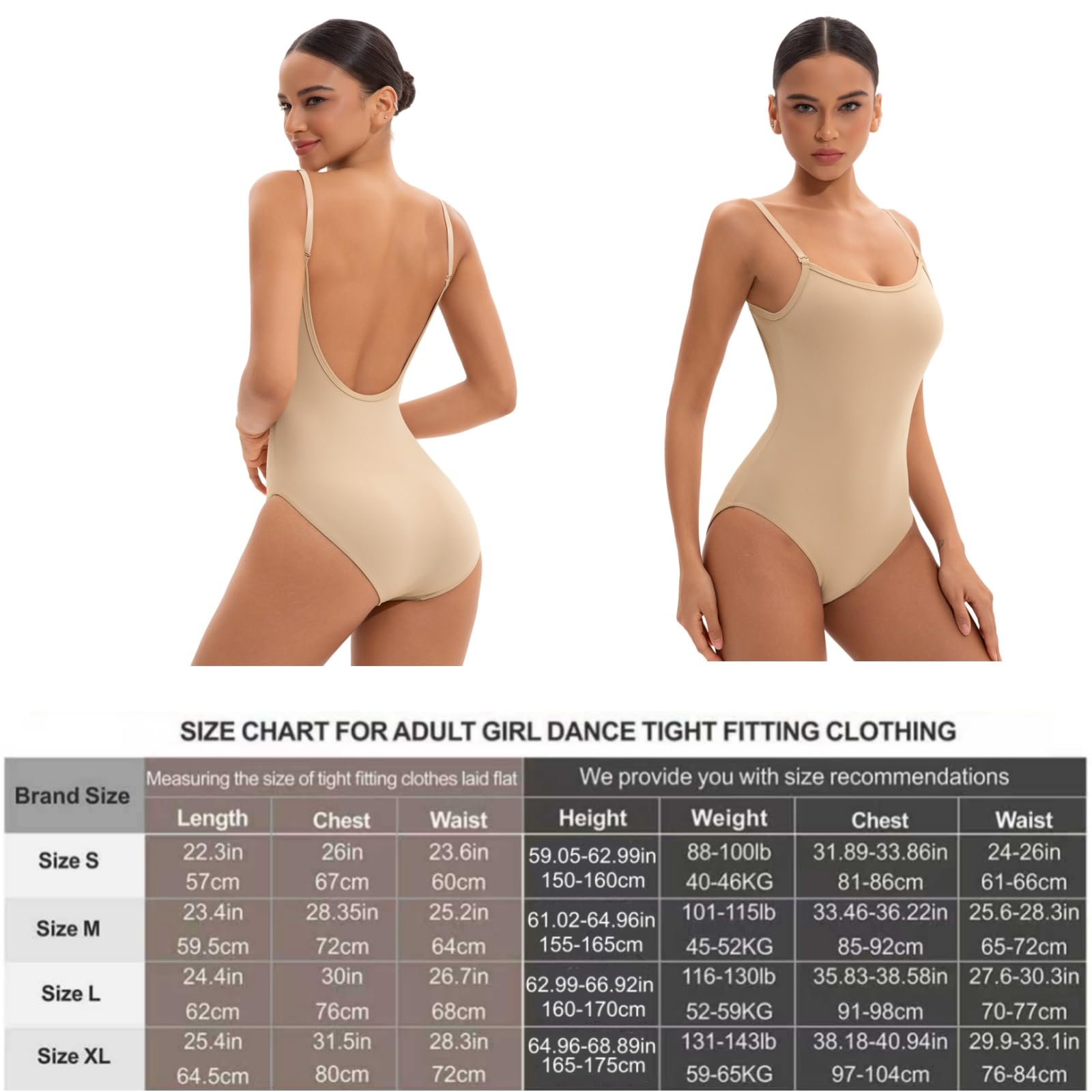 Justaucorps de ballet à sangle réglable pour femme - Justaucorps de gymnastique et de danse - Justaucorps de danse pour adultes et filles