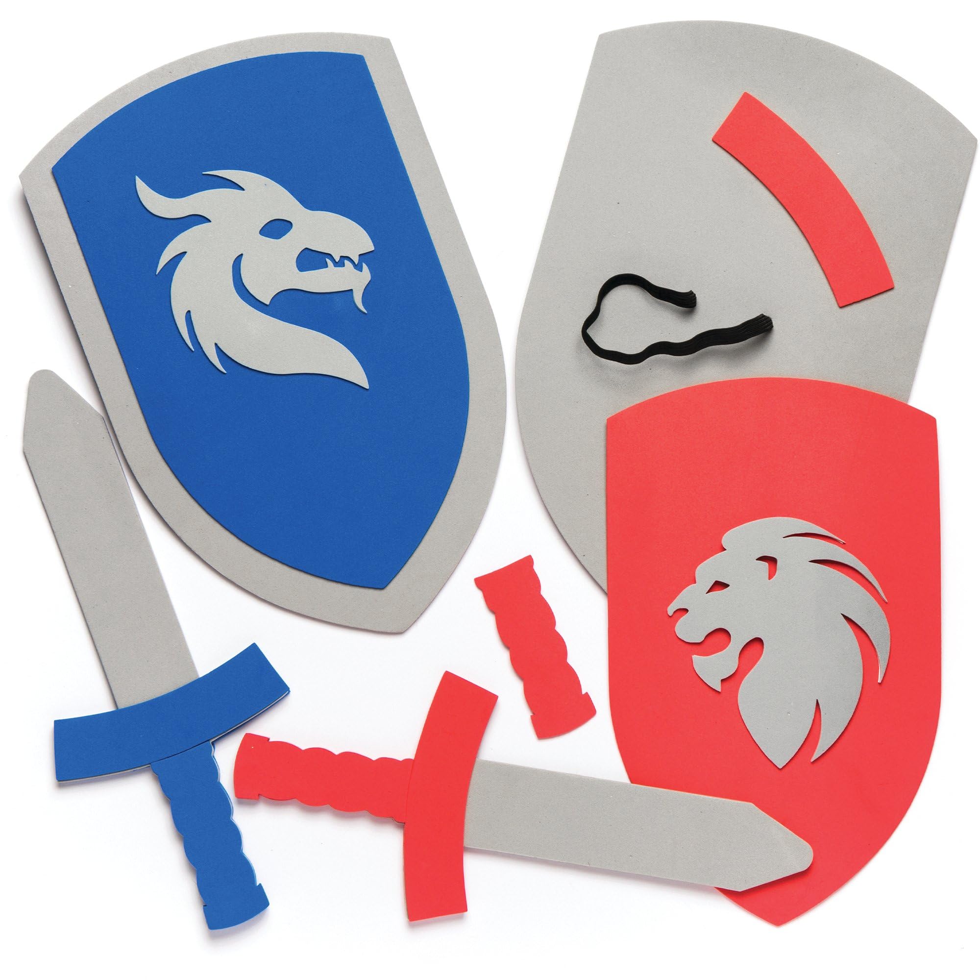 Baker Ross Kids Foam Sword and Shield Kit (Pack of 2)