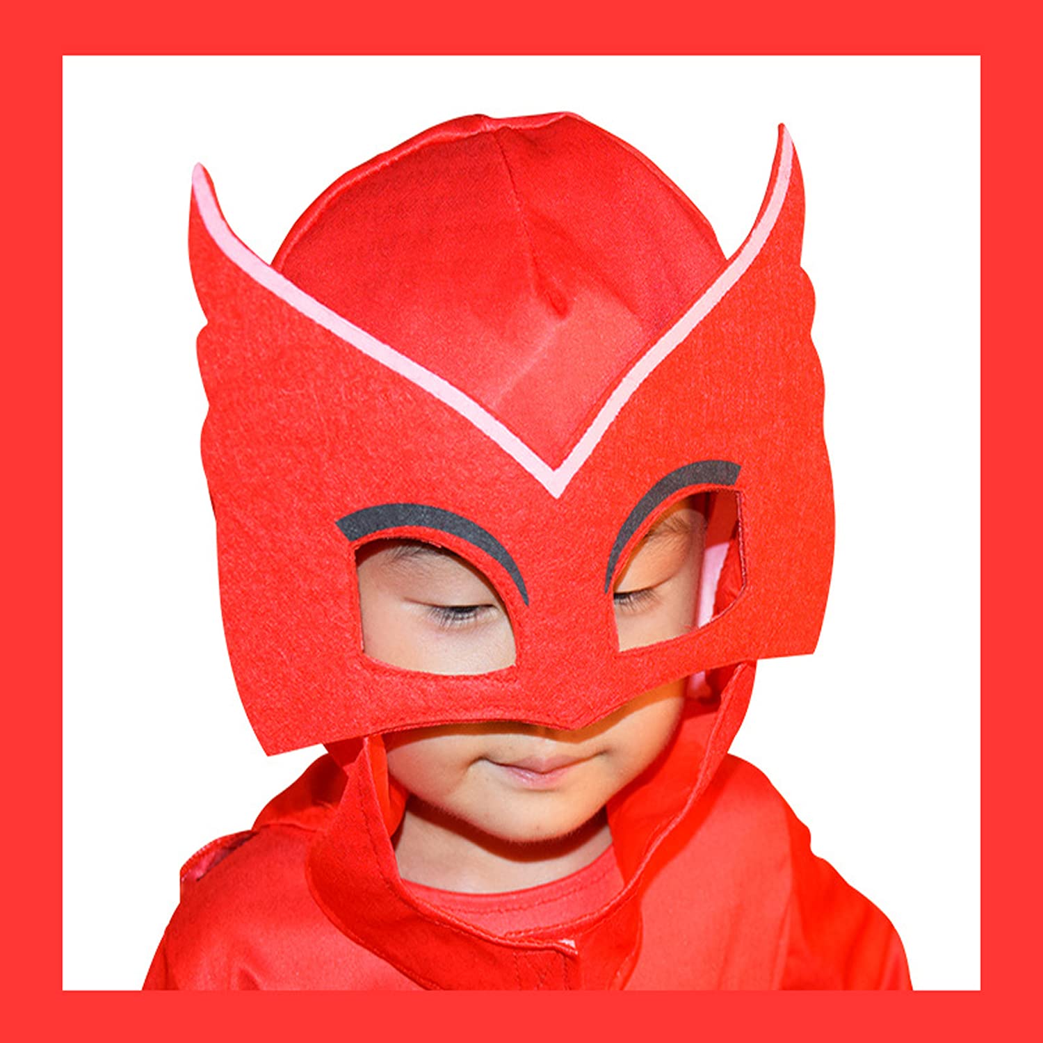 IE PJ Masks Costume, Catboy/Gekko/Owlette Masks Costume, Deluxe Kids